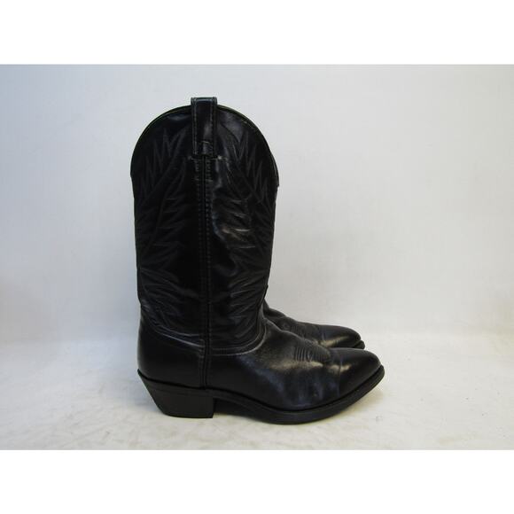 Laredo Mens Size 9.5 EE Black Leather Cowboy Western Boots main image 10